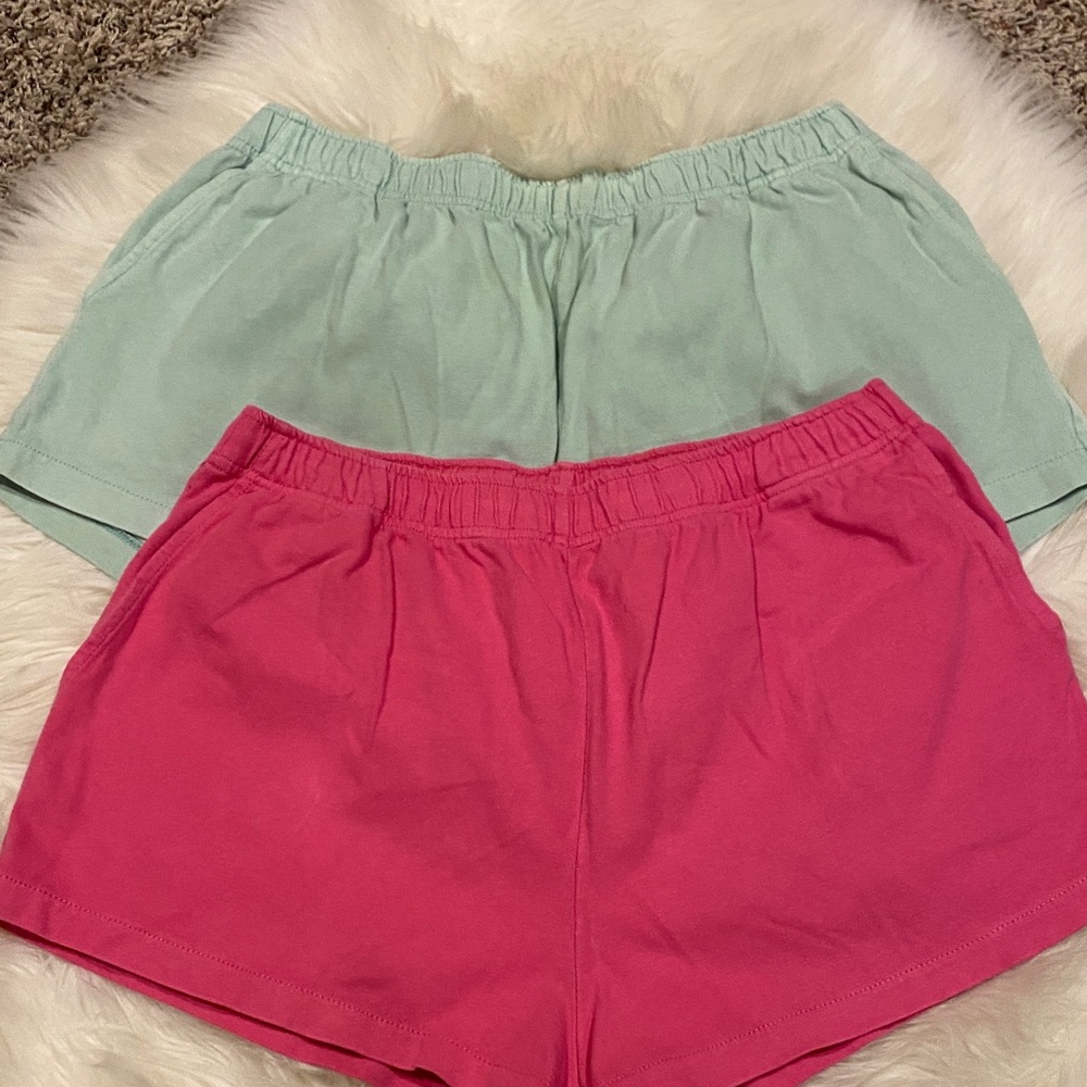 American Eagle Outfitters Pink and Mint Athletic Shorts Set